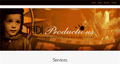 Desktop Screenshot of heidiproductions.com